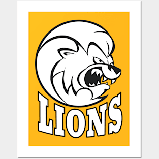 Lions mascot Posters and Art